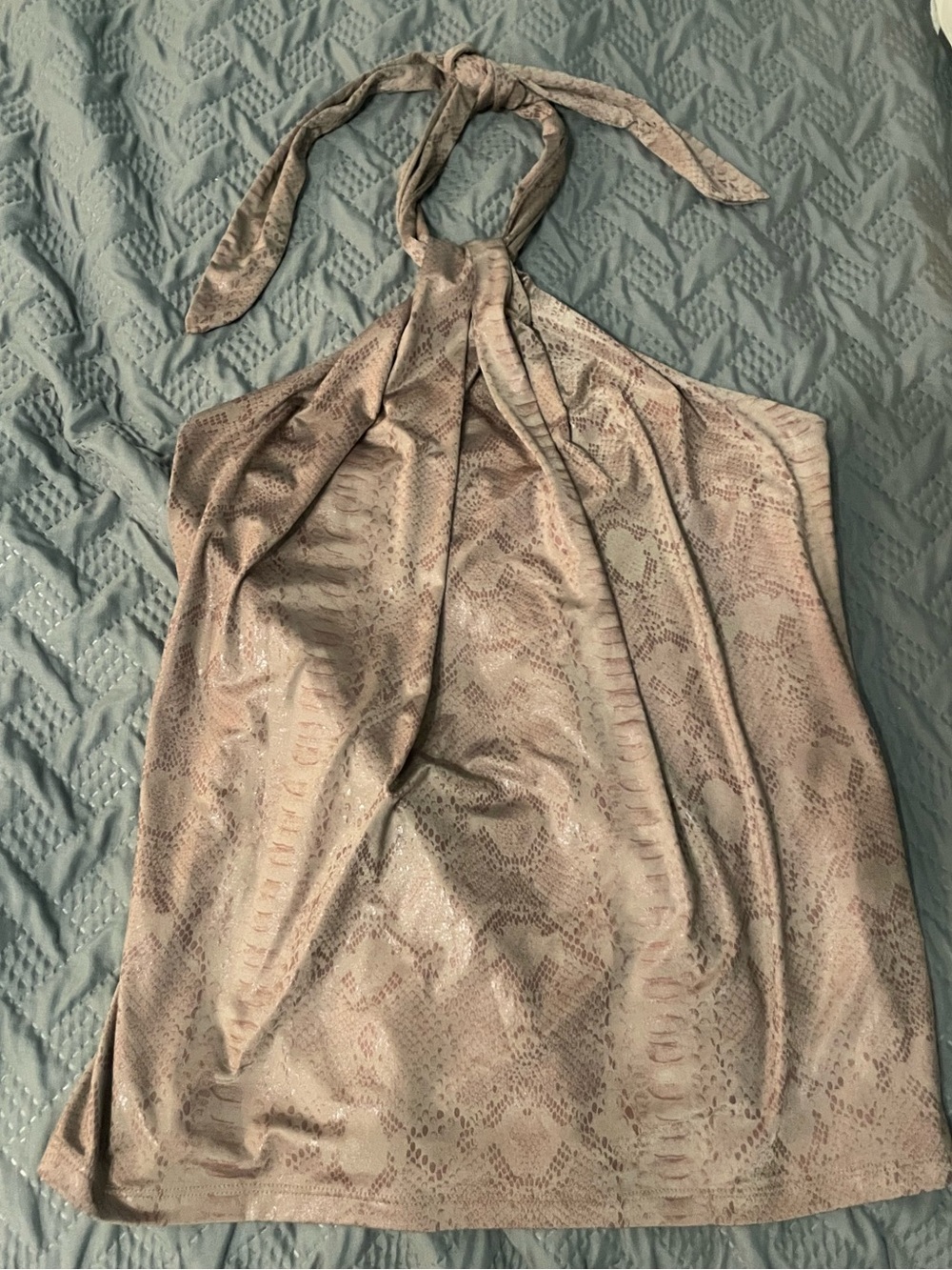 Women’s Brown Halter Top